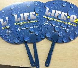 河北保定广告扇定制品鉴 O型中柄铆钉扇的高清实拍与印刷工艺解析